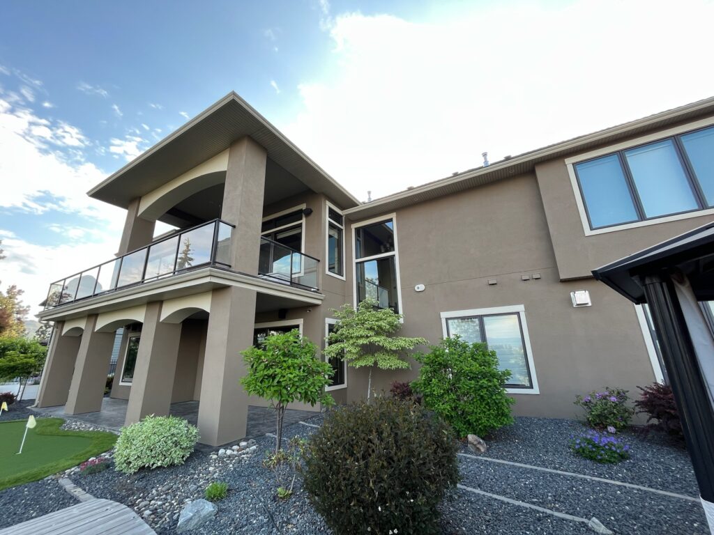 beige house exterior painted